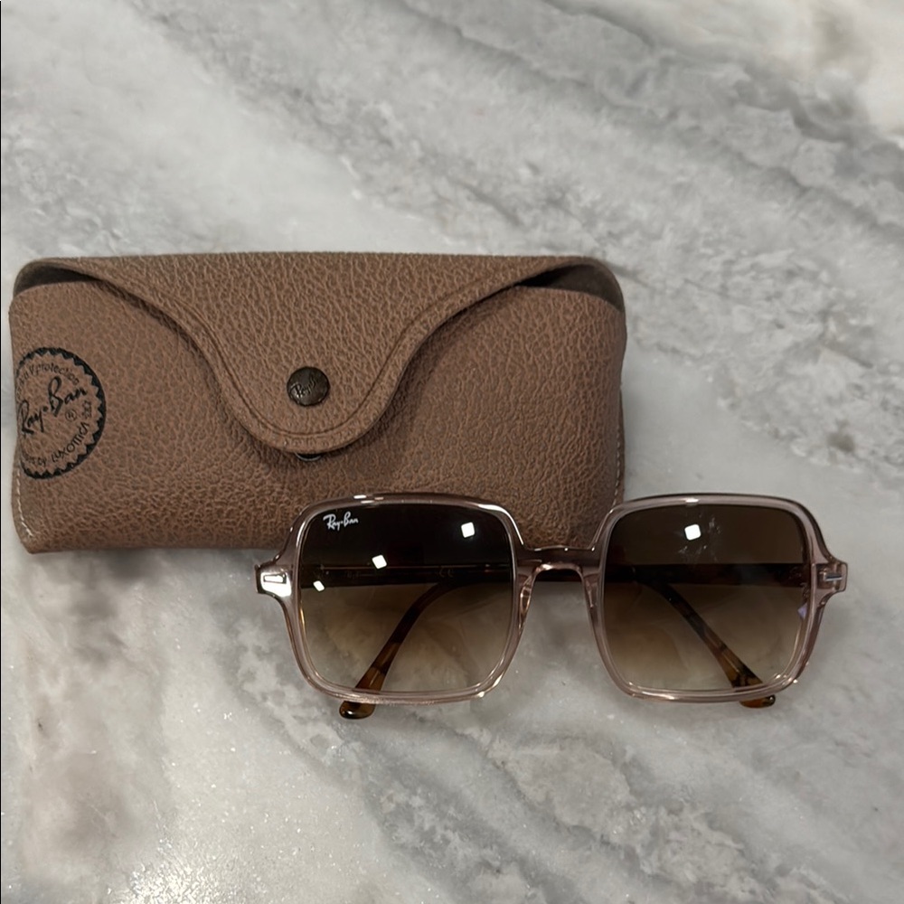 Ray-Ban Brown Hexagonal Sunglasses